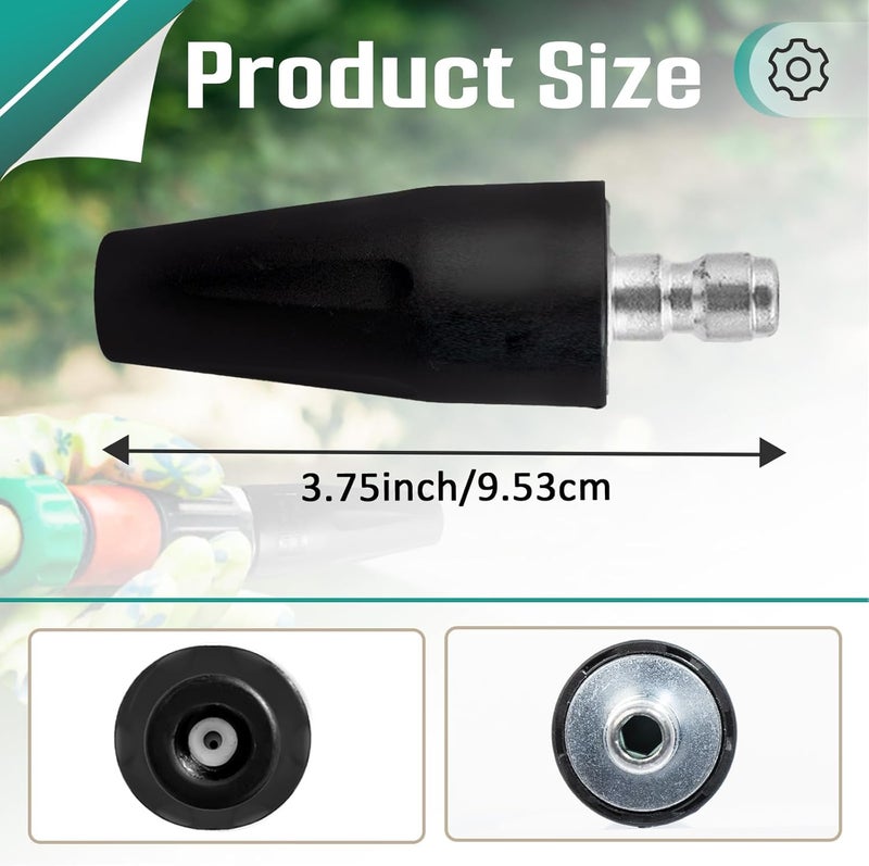 Gfdoso 2 Pcs 2000 PSI Turbo Nozzle Pressure Washer Replacement for Greenworks 5201402, 1/4-Inch Quick Connect, Rotary Pressure Washer Nozzle - Image 3
